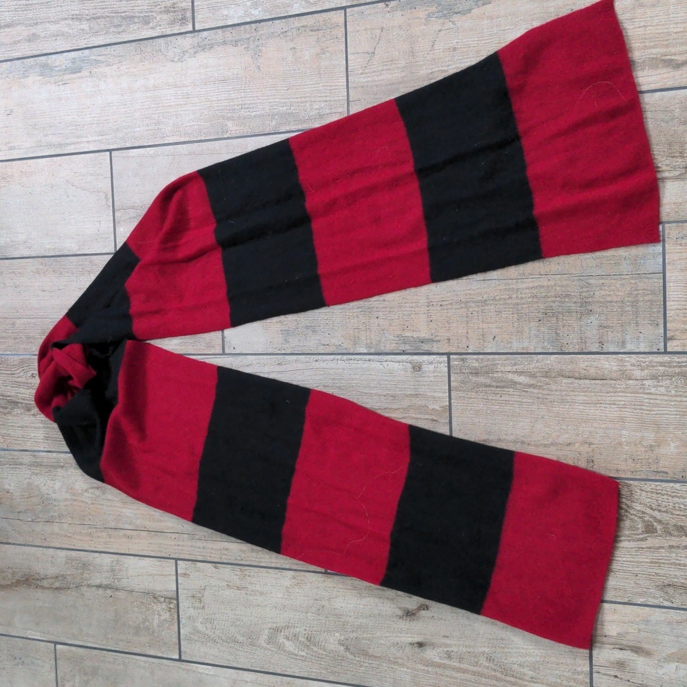 NWT Hannah Rose Varsity Stripe Lightweight Cashmere Scarf